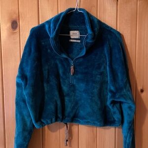 Urban Outfitters Cropped Half-Zip Fleece – Size Large